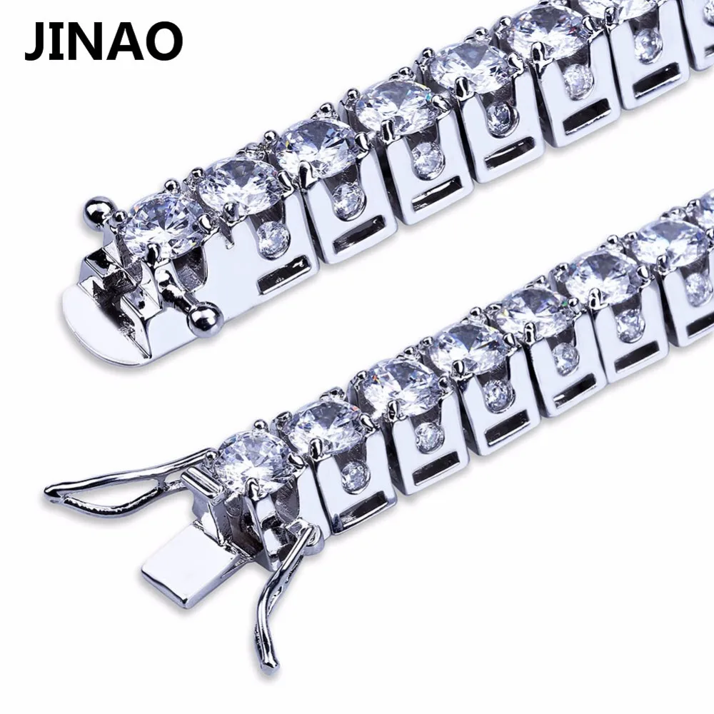 JINAO новая мода Золотой/Серебряный цвет Iced Out микро проложить кубический циркон