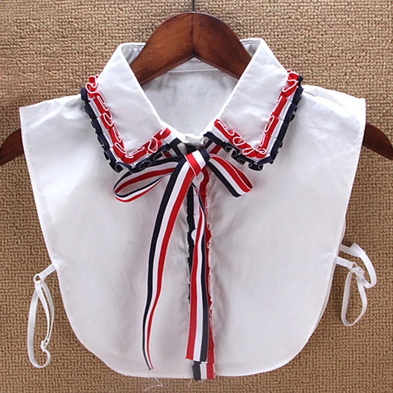 

Women bow tie collar 3 color grosgrain decorative detachable collars