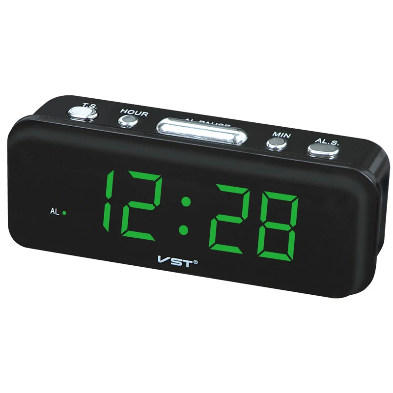 

Big numbers Digital Alarm Clocks EU Plug AC power Desktop Table Clocks With 0.9 Large LED Display Home decor gift for Parents