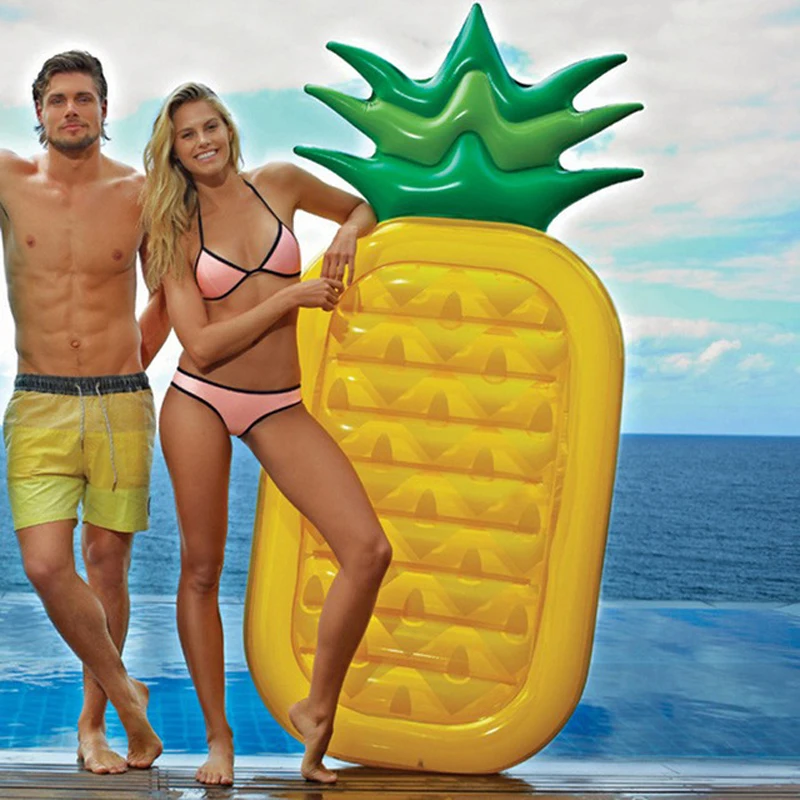 180cm Giant Pineapple Inflatable Pool Float Adult Swimming Board Beach Water Toys Floating Island Raft Air Mattress boia piscina цена 180cm Giant Pineapple Inflatable Pool Float Adult Swimming Board Beach Water Toys Floating Island Raft Air Mattress boia piscina цены онлайн