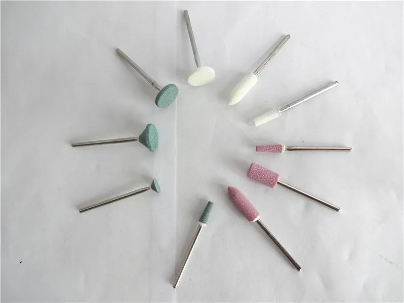 30PCS/3 sets Dental Lab Gravel Ceramic White Finishing Stone FG Bur