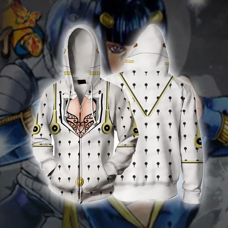Толстовка Cosroad Jojo's Giovanna толстовка для косплея мужчин и женщин|Костюмы аниме| |