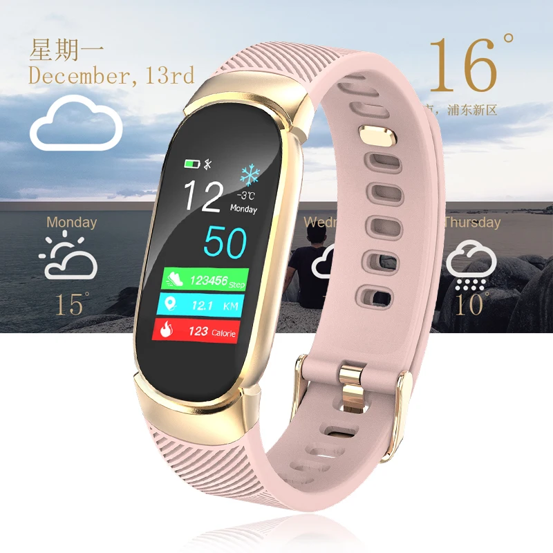 Relogio feminino умный браслет женские спортивные часы Smartwatch монитор сердечного ритма шагомер фитнес-трекер Fo rAndroid iOS