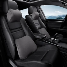 KKYSYELVA пены памяти поясничная поддержка подушки для автомобиля и подголовник шеи Комплект подушек салонные аксессуары