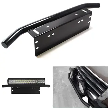 

Light Bar Universal License Plate Mounting Bracket Front Bar Bumper for ATV Jeep Truck Off Road Lights Driving Fog Lamp