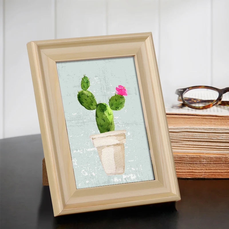 

Simple Wooden Photo Frame ForLovely Baby 1PC European Style Picture Frame Cheap Photo Frame Without Picture Card Retrato Moldura