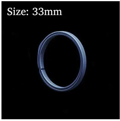 20mm/26mm/33mm Gray TC4 Titanium Alloy Key Ring EDC Outdoor Small Tool Blue Key Ring Accessories 33 blue