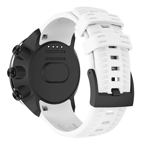 Абсолютно высококачественный силиконовый ремешок для часов Suunto 9/9 Brao/Spartan sport baro, сменный ремешок для часов, аксессуары - Цвет ремешка: Белый