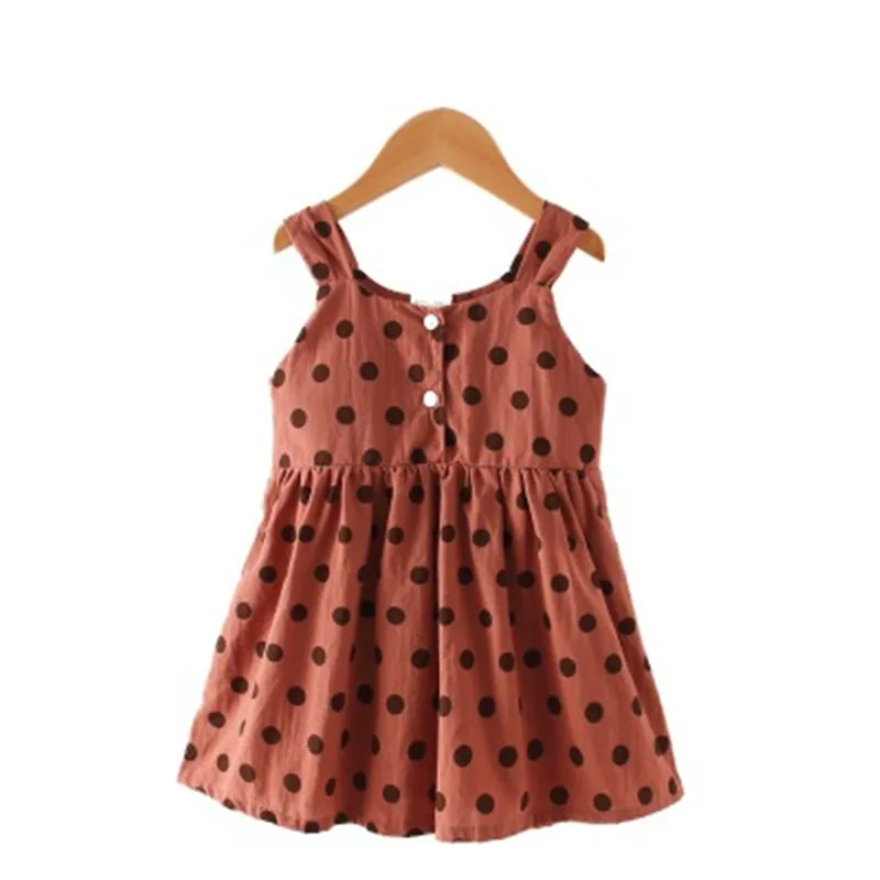 

Summer Baby Girl Princess Dress Sling Polka Dot Dresses for Children Sundress Baby girl costume Kids Party Gown
