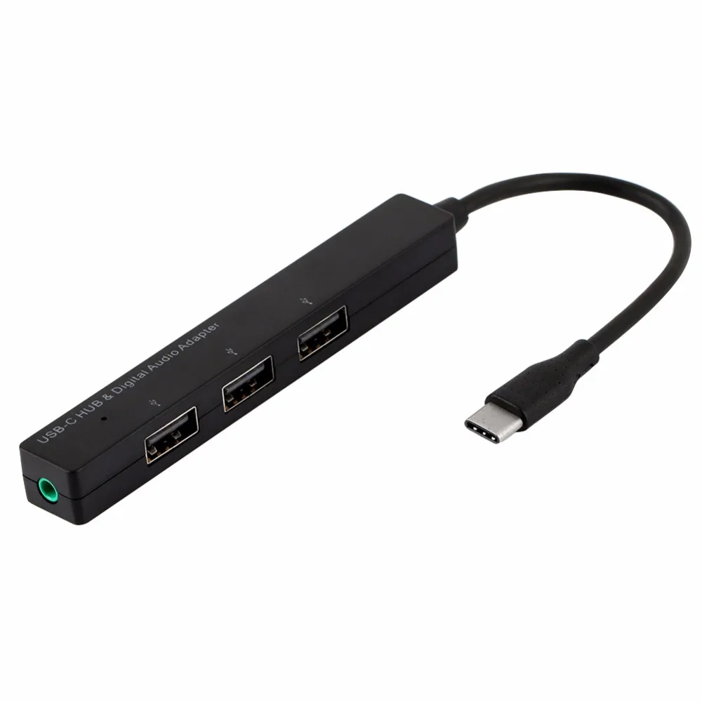 Usb type C концентратор 3 порта адаптер USB кабель цифровой аудио конвертер
