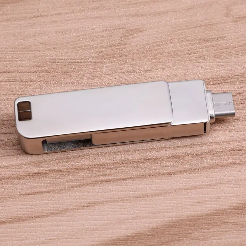 OTG USB Flash флеш-накопитель Флэшка Drive 16 ГБ, 32 ГБ, 64 ГБ U диска USB2.0 Тип-C разъем внешних накопителей расширение компьютер PC