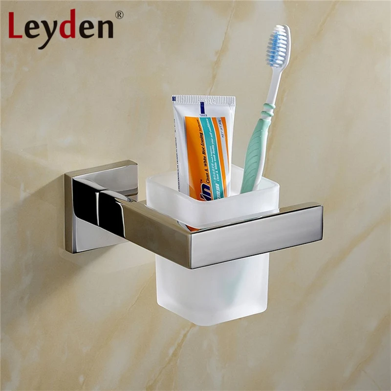 Leyden High Quality Toothbrush Tumbler Cup Holder Stainless Steel Leyden High Quality Toothbrush Tumbler Cup Holder Stainless Steel Wall Mount Chrome Brushed Nickel Tooth In Holders