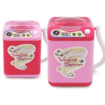 

Kids Kitchen Toys Children Pretend Play House Toy Washing Machine Girls Gifts Mini Simulation Dollhouse Furniture