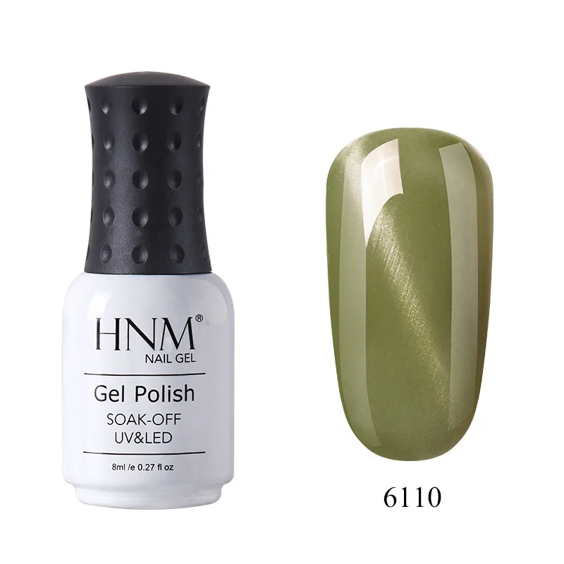 HNM Jade Cat Eye Series УФ-гель для ногтей 8 мл светодиодный Гель-лак для ногтей Полупостоянный растворяемый Гель-лак Лаковая эмаль - Цвет: 6110