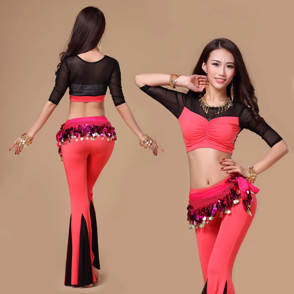 Qualitybellydancecostumesetbellydanceclothingsetgauzeset