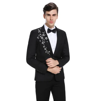 

2018 autumn men's casual buckle Brand clothing men Casual Blazer sets Men's Jackets Male Si