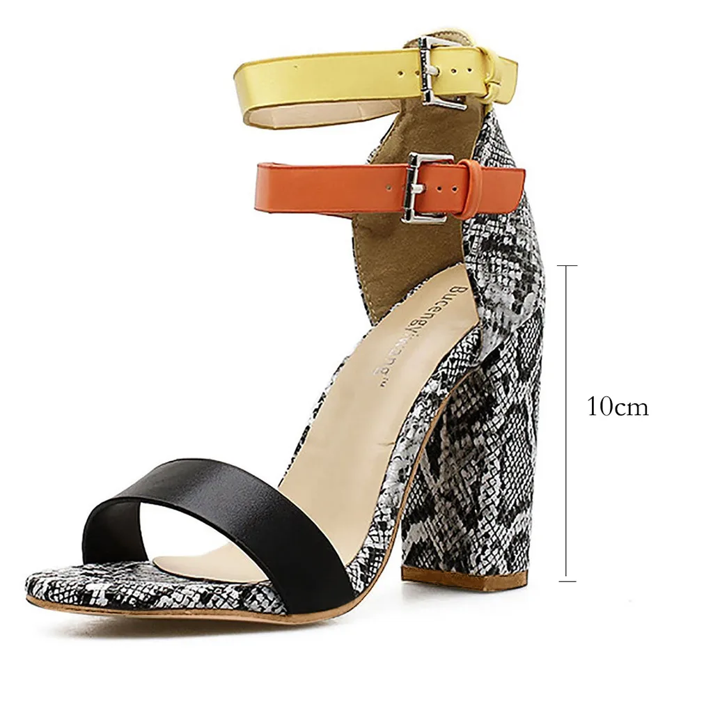 Женская обувь, на платформе на высоком каблуке с леопардовым принтом Повседневное открытый носок; квадратный каблук светильник; дышащий материал; Zapatos De Mujer De Moda