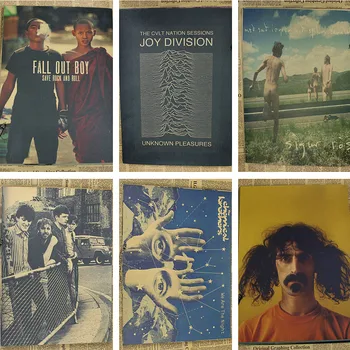 

Vintage Poster Division Joy happy split Kraft retro retro rock old poster post punk band painting retro poster