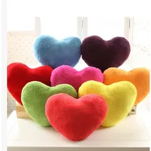 Плюшевые подушки милые яркие цвета в форме сердца свадебные подушки подарок для влюбленных украшения ручной подушки