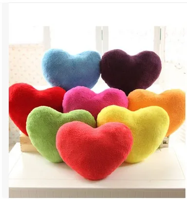 

plush cushion lovely candy color heart shape wedding pillow lovers gift decoration hand cushion