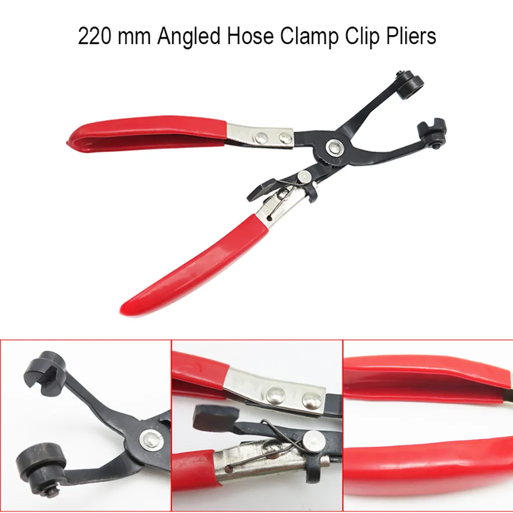 

220 mm Angled Hose Clamp Clip Pliers-For Fuel&Coolant Pipe Spring Clips drop shipping new products selling well