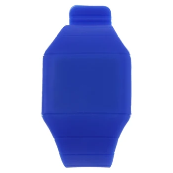 

YCYC!5*Unisex Touch Screen Digital LED Silicone Sports Wrist Watch New Blue