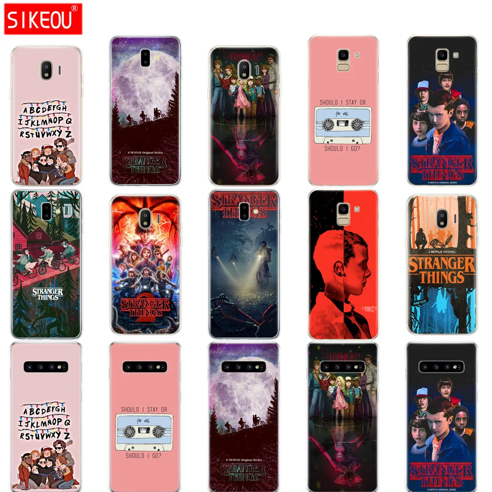 

case for Samsung galaxy J2 core J8 j6 j4 PLUS 2018 cover case for samsung galaxy s10 SE plus stranger things