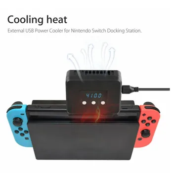 

Nintend Switch Radiator Base Cooling Fan Cooler With Temperature Display for Nintendo Switch Console Heat Sink Protector c0612