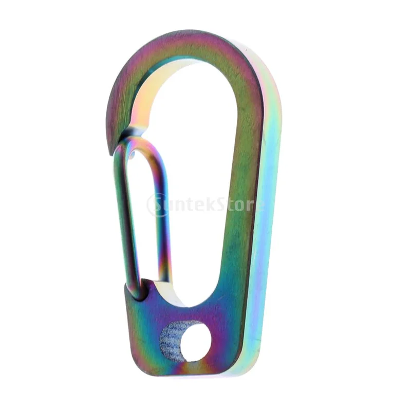 Titanium Alloy Carabiner Clip Keychain Quick Hook Buckle Outdoor Tools Camping Hiking Mountaineering Gadgets Titanium Alloy Carabiner Clip Keychain Quick Hook Buckle Outdoor Tools Camping Hiking Mountaineering Gadgets