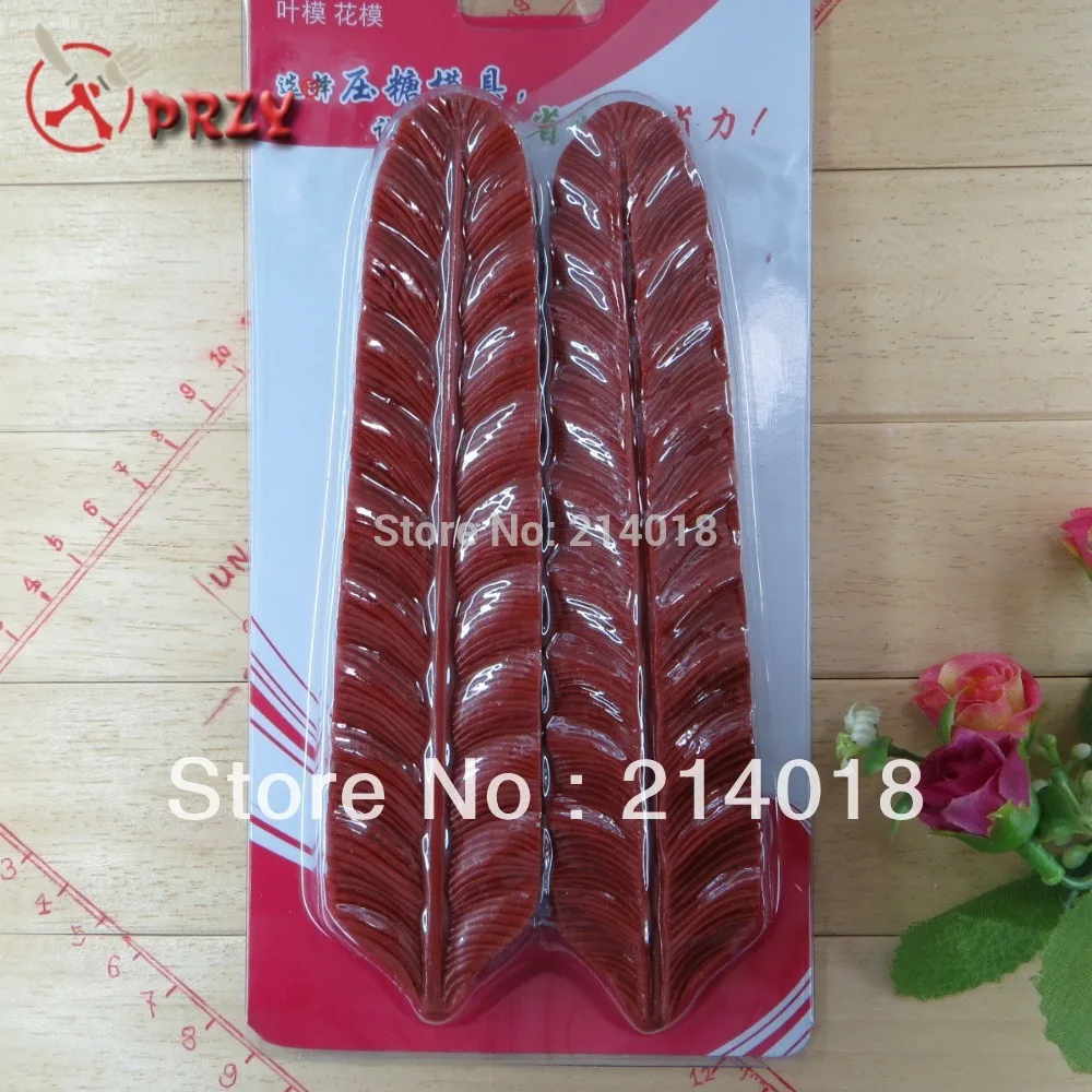 

leaves of modelling 2pcs/sets chocolate silicon mold fondant Cake decoration mold DIY craft mould NO.:PY082