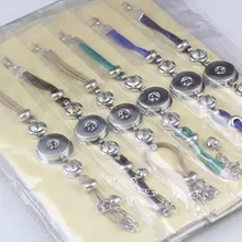 fation 12 шт./лот смешанные цвета Новая мода для женщин мужской кожаный браслет DIY Ювелирные изделия 18 мм Кнопка новая пуговица для кожаного браслета