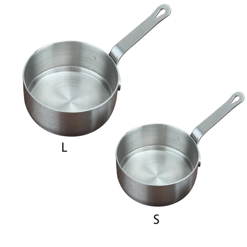 

Heating Milk Soup Pot Stockpot Sauce Pan Kitchen Cookware With Handle Portable Butter Stainless Steel Coffee