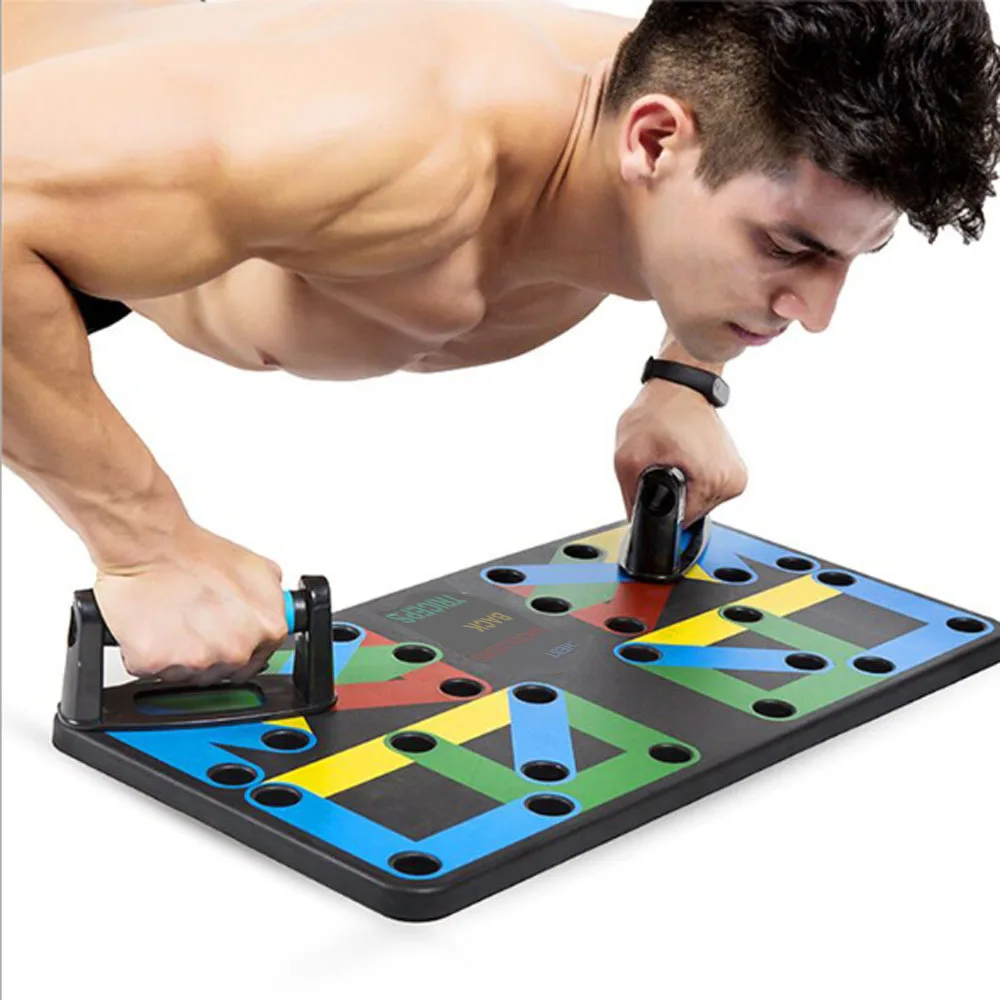 

Household push up rack board multifunction 9 system comprehensive fitness exercise workout pectoral muscle training