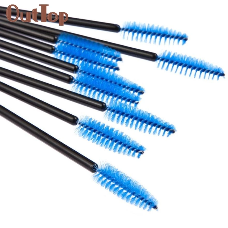 

maquiagem 100PCS Disposable Mini Eyelash Eye Lash Makeup Brush Mascara Wands Applicator U0313