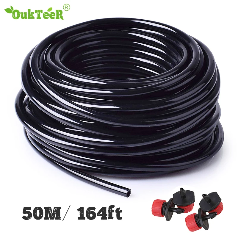 

10m-90m Watering Hose 4/7mm PVC Micro Drip Irrigation Tube Plants Flower Sprinkler Pipe Garden Hose Greenhouse Irrigating System