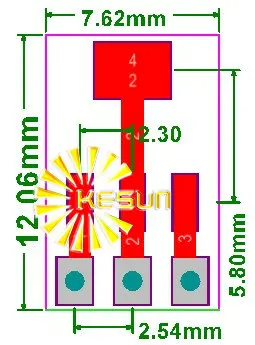 200 шт. SOT89 SOT223 поворотный SIP3 DIP 1 5/2 3 мм Шаг стабилитрон диод MOS транзистор IC адаптер