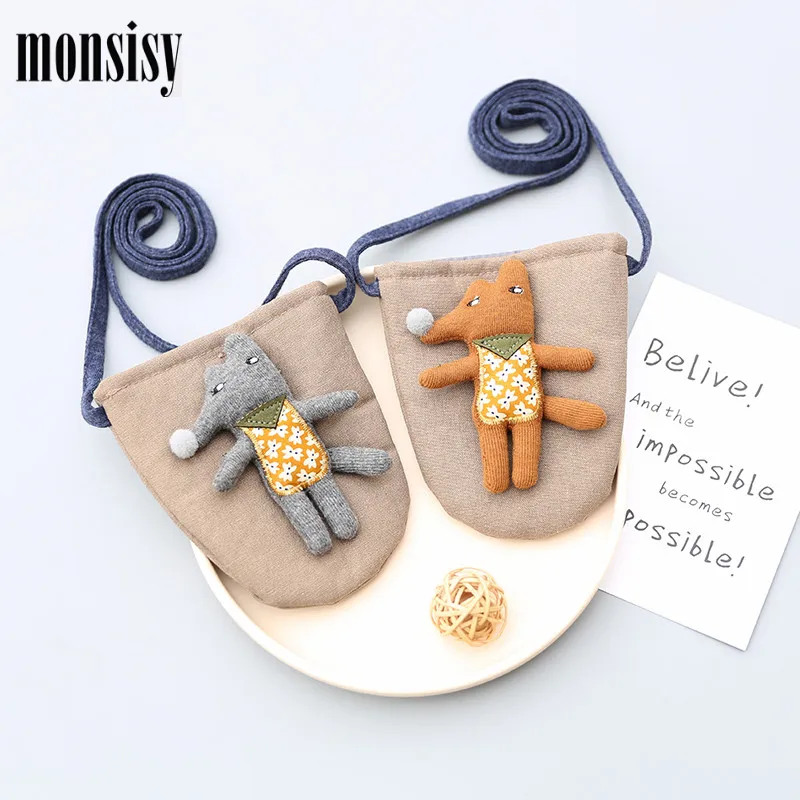 

Monsisy Baby Coin Purse Bag For Girl Handbag Children Wallet Coin Pouch Box Kid Small Change Purse Lovely Toddler Fox Mini Bag