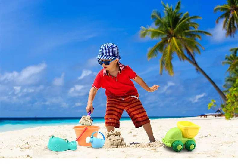 5-14 шт. летние пластиковые мягкие детские Пляжные Игрушки для ванны игровой набор с утками ведро песок инструмент модель водная игра с песком для детей