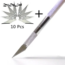 ZtDpLsd 11 Blades Wood Carving Fruit Food Craft Sculpture Engraving Knife Scalpel DIY Cutting Tool Repair