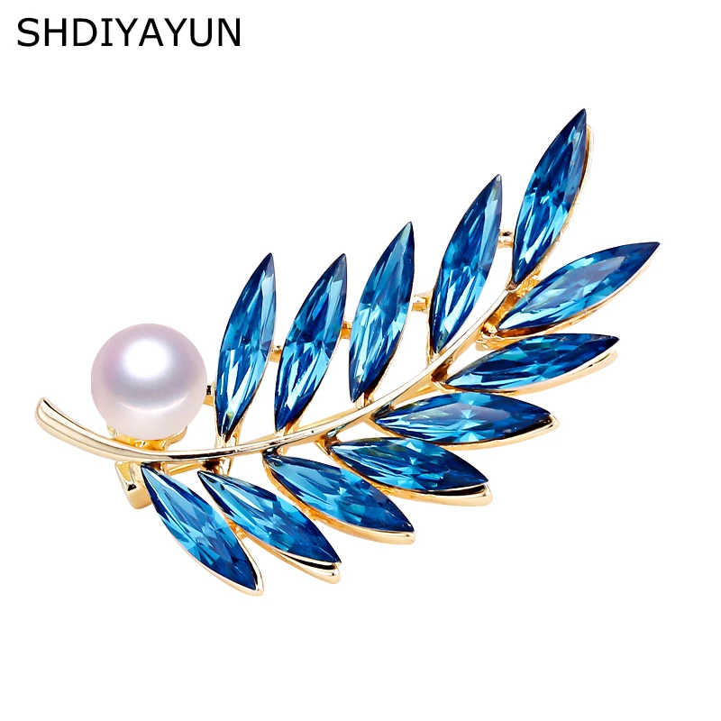 SHDIYAYUN, Новая высококачественная жемчужная брошь, брошь Феникс для женщин, Золотая модная брошь в виде птицы, заколки, натуральный пресноводный жемчуг, ювелирное изделие