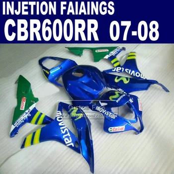 

Injection fairings kit for Honda 600 RR fairing 2007 2008 CBR 600RR CBR 600 RR 07 08 motistar motorcycle hulls kits&seat cowl