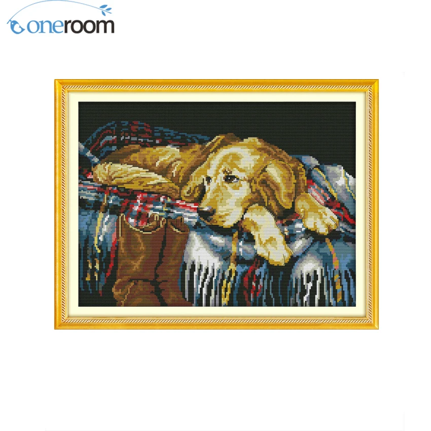 oneroom A Faithful Friend Patterns Counted Cross Stitch 11CT Printed 14CT 3D DIY Sets Stitching Embroidery Kits | Дом и сад