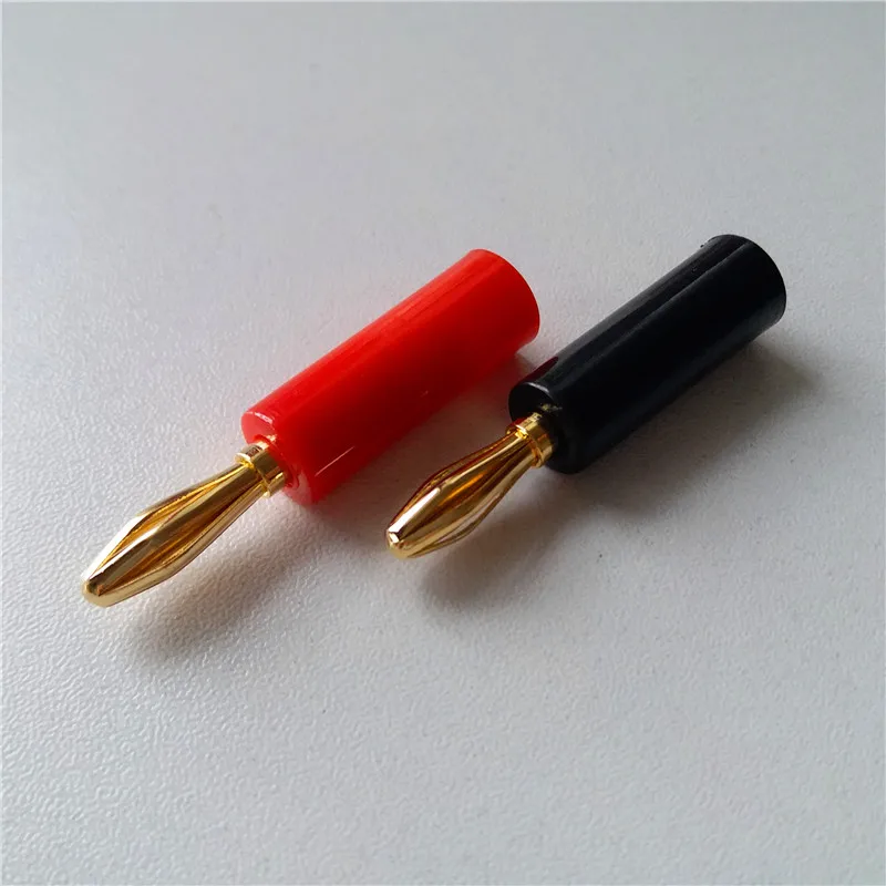 8pcs Copper terminal Banana terminal high quality gold for amplifier audio cable Hi fi speaker