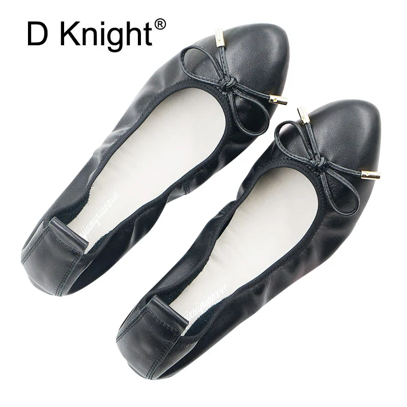 

Bowtie Slip On Loafers Shoes for Women Black Ballet Flats Korean Designer Female Lady Shoes Plus Size Ballerines Femme Chaussure