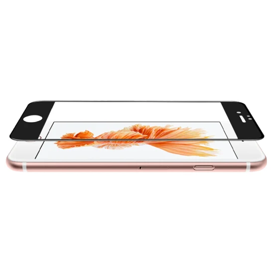 9H 3D изогнутое углеродное волокно мягкий край закаленное стекло для iPhone 6 6S Plus