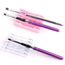 Acrylic 5 Grid Pen Rest Holder Stand Display Tool Simple Manicure Tool Nail Art Brushes Pen Holder Shelf NPY Acrylic 5 Grid Pen Rest Holder Stand Display Tool Simple Manicure Tool Nail Art Brushes Pen Holder Shelf NPY