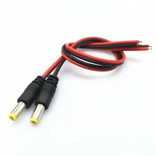 YiiSPO 4 шт./лот 2,1x5,5 мм штекер 12 В DC Pigtail кабель jack для камеры разъем хвост Расширение для CCTV адаптер питания