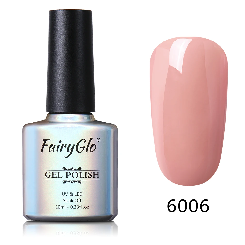 FairyGlo 10 мл 3 в 1 гель для ногтей длинный последний УФ-гель для ногтей один шаг Гибридный гель лак не нужно базовое верхнее покрытие лаковый гель - Цвет: 6006