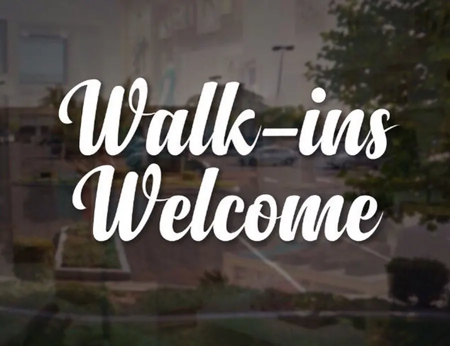 Walk Ins Welcome Business Store Sign Vinyl Decal Sticker Window Door