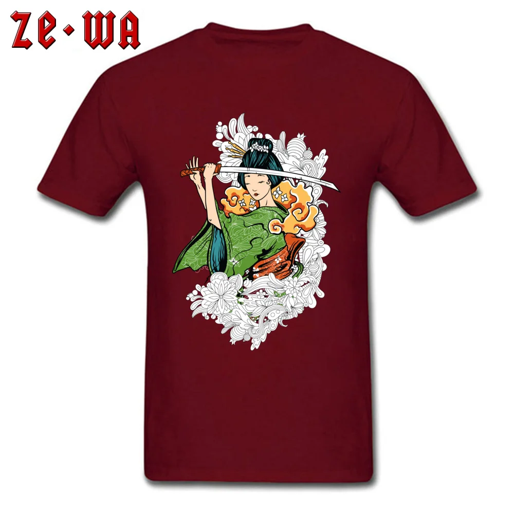 japan geisha824yy Pure Cotton T Shirt for Men Fitness Tight T-Shirt Summer Coupons Round Neck T Shirt Short Sleeve japan geisha824yy maroon